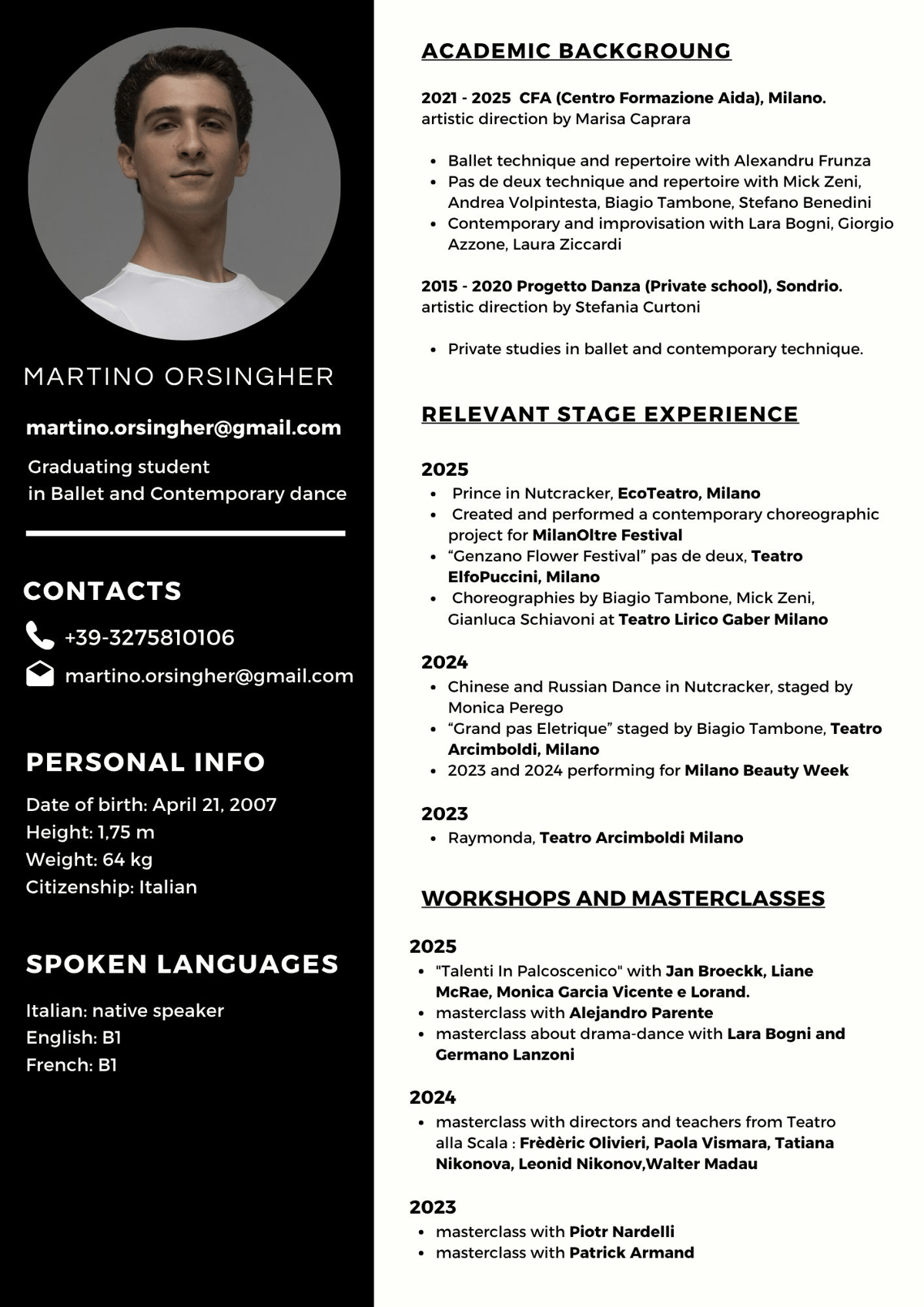Martino Orsingher portrait