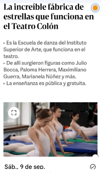 Bianca Anabela Finos Barragán — Classical dancer, Argentina