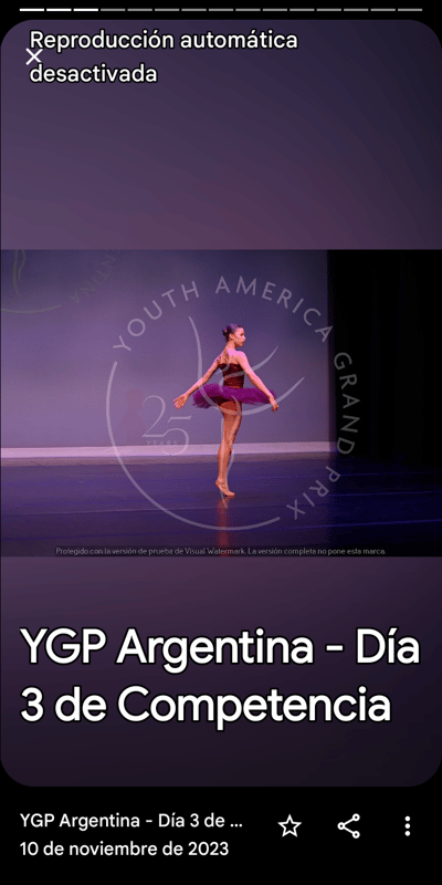Bianca Anabela Finos Barragán — Classical dancer, Argentina