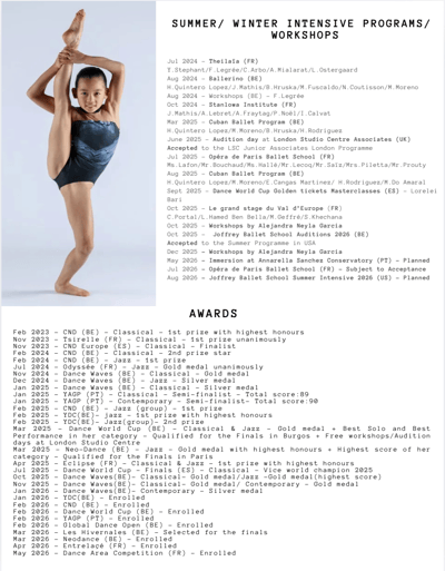 Margaux Hoang — Classical dancer, Waterloo, Belgium