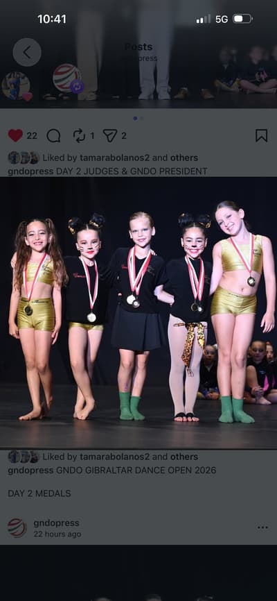Evie Debono — Classical dancer, Gibraltar, Gibraltar