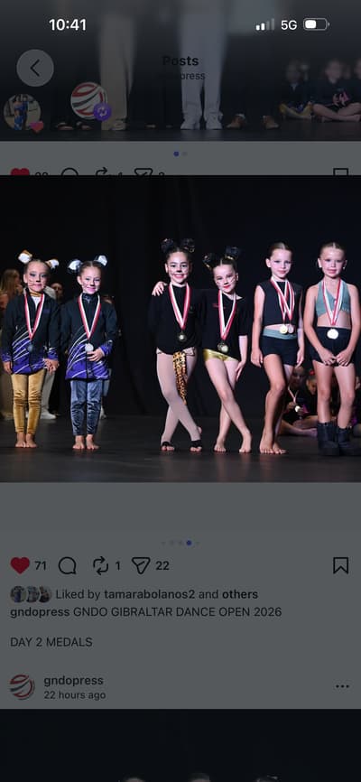 Evie Debono — Classical dancer, Gibraltar, Gibraltar