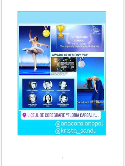 Daria Ioana Kimm — Classical dancer, Romania