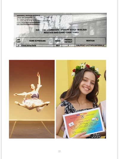 Daria Ioana Kimm — Classical dancer, Romania