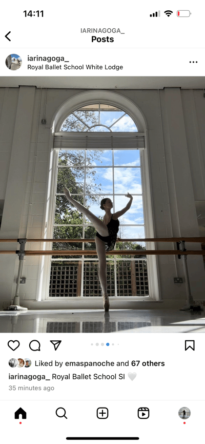 Goga Iarina — Classical dancer, Romania