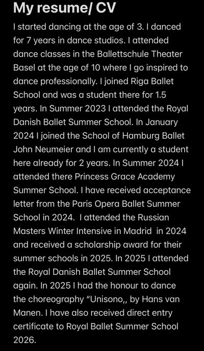 Anna Marta Zilgalve — Classical dancer