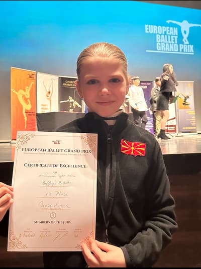 Jana Manevska — Classical dancer, North Macedonia