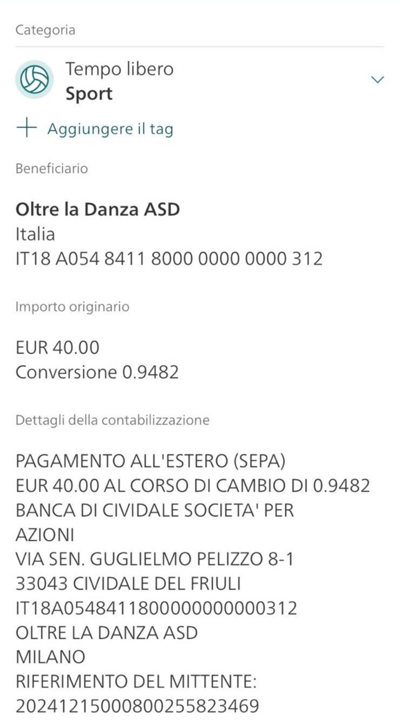 Tea Patriarca — Classical dancer, Switzerland