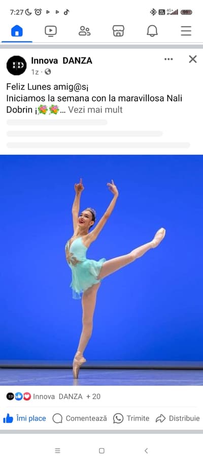 Nali Dobrin — Classical dancer, Romania