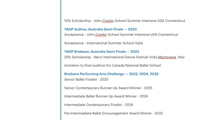Frances Ng — Classical dancer, Australia