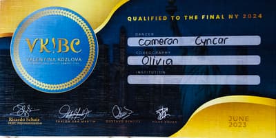 Cameron Cyncar Hellemans — Classical dancer, Paraguay