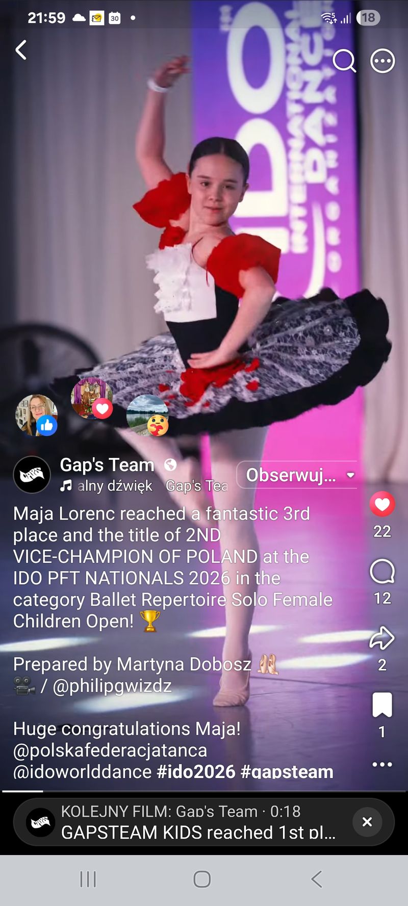 Maja Lorenc — Classical dancer, Kraków, Poland