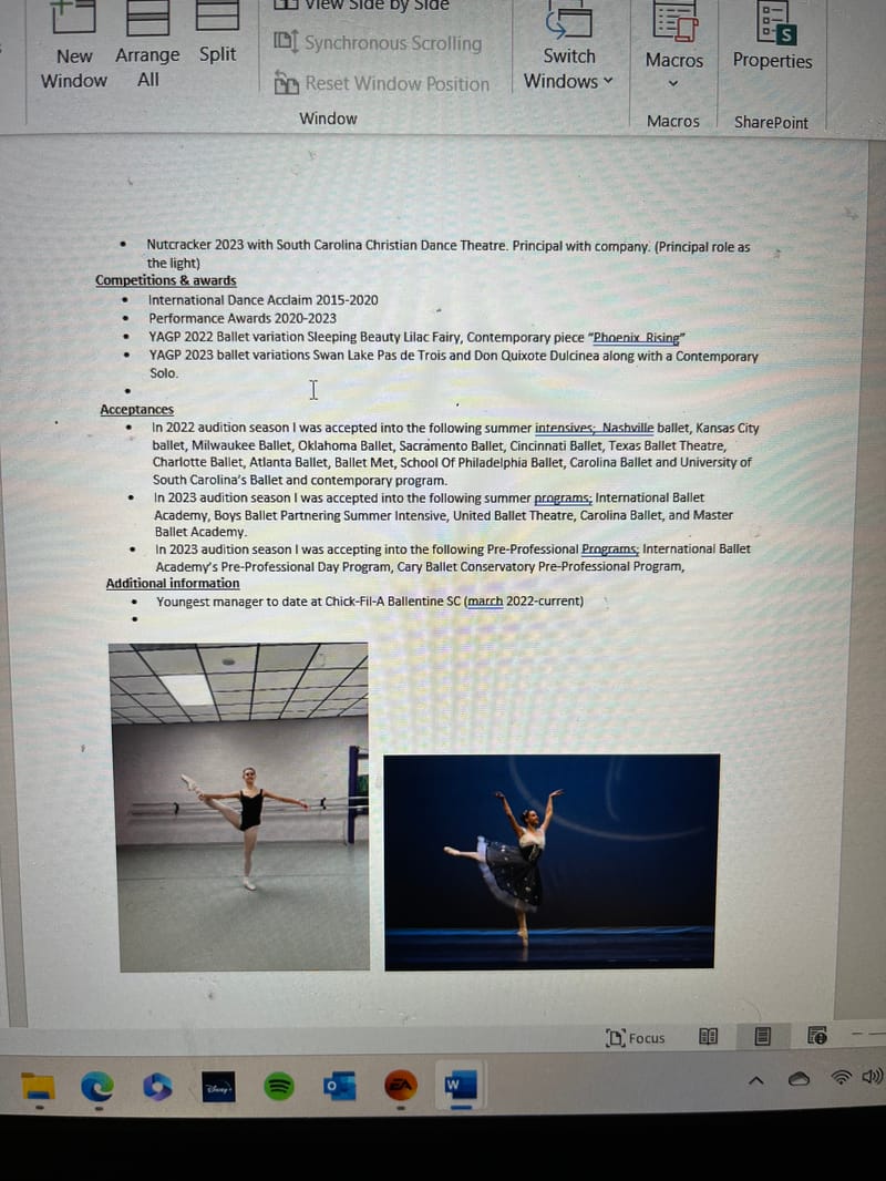 Carson Winters — Classical dancer, United States